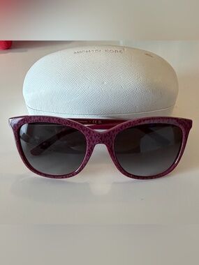Michael Kors Purple MK Logo Atlanta Sunglasses